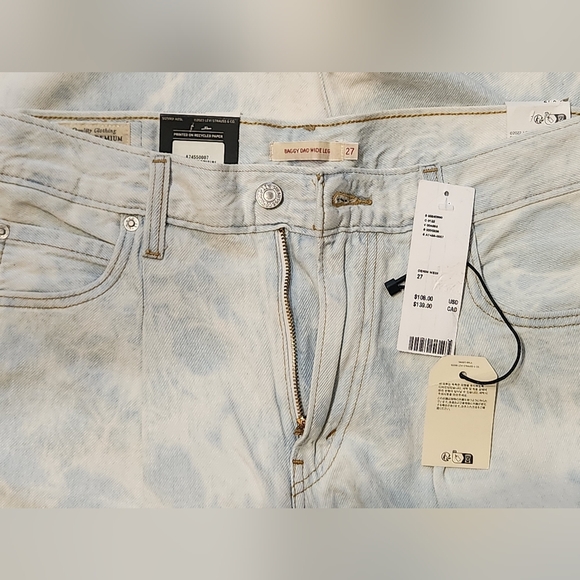 Levi's Cream Flare Wide Leg Jeans - Picture 12 of 12